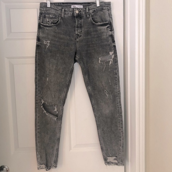 Zara Jeans Zara Mens Skinny Distressed Jeans Poshmark
